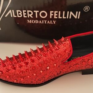open lace back dress Royal Spike Slip On Shoes Black Studs / 9